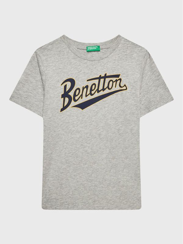 United Colors Of Benetton United Colors Of Benetton Тишърт 3I1XC10A1 Сив Regular Fit