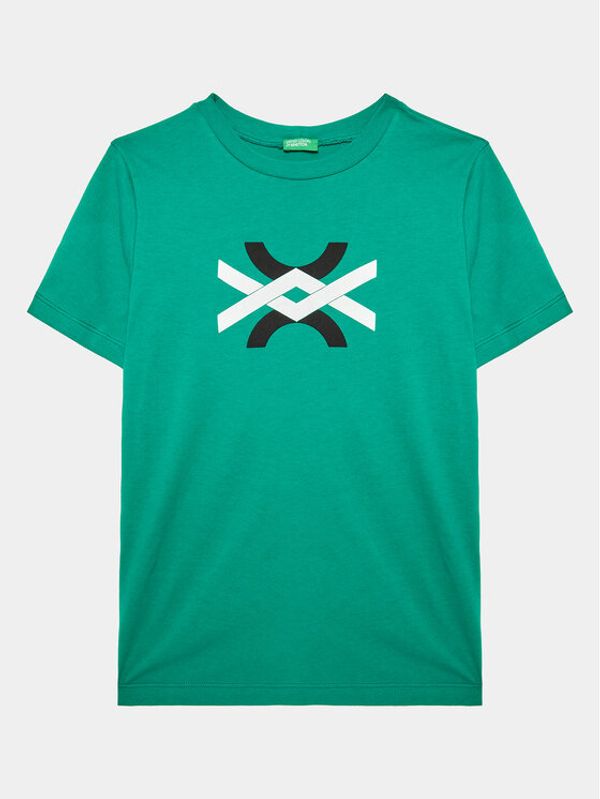 United Colors Of Benetton United Colors Of Benetton Тишърт 3I1XC10BI Зелен Regular Fit