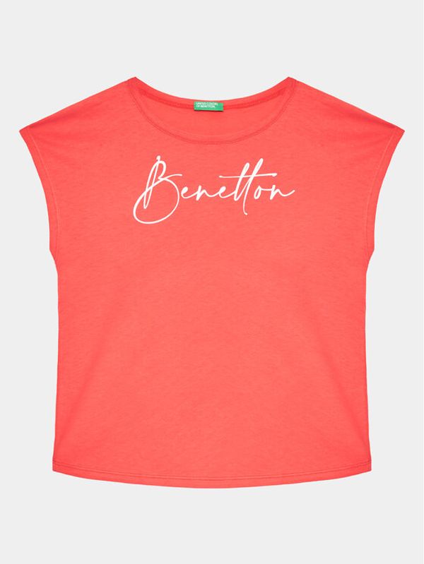 United Colors Of Benetton United Colors Of Benetton Тишърт 3I1XC10C0 Червен Regular Fit