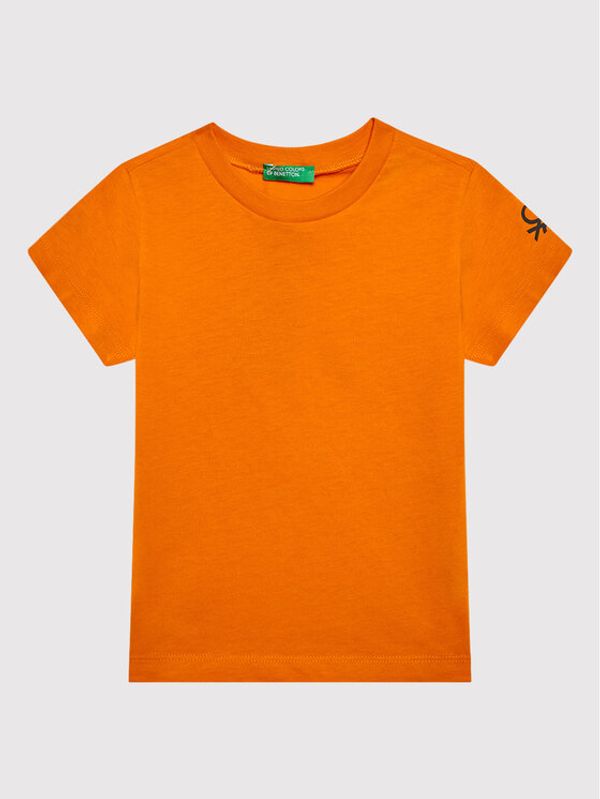 United Colors Of Benetton United Colors Of Benetton Тишърт 3I1XC13E1 Оранжев Regular Fit