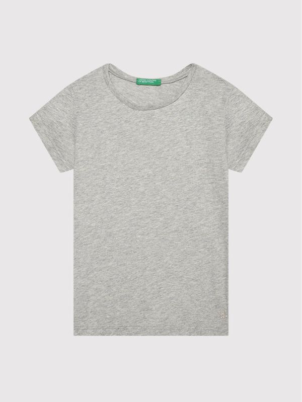 United Colors Of Benetton United Colors Of Benetton Тишърт 3I1XC13J1 Сив Regular Fit