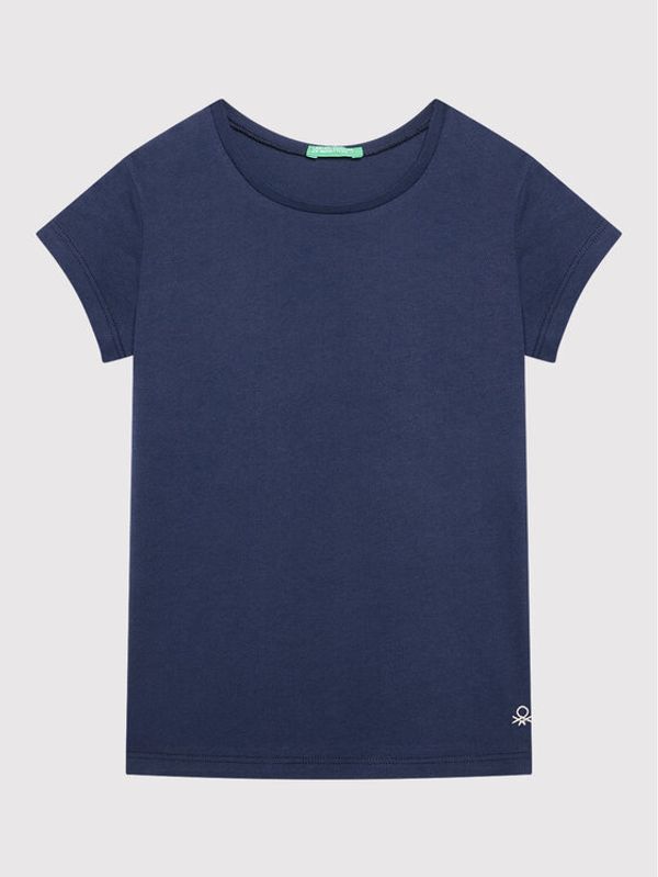 United Colors Of Benetton United Colors Of Benetton Тишърт 3I1XC13J1 Тъмносин Regular Fit