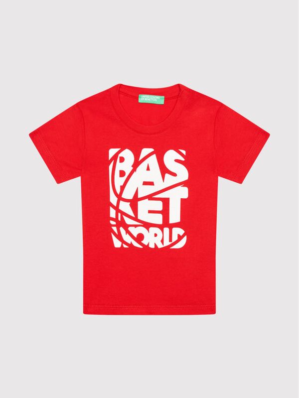 United Colors Of Benetton United Colors Of Benetton Тишърт 3I1XC1577 Червен Regular Fit