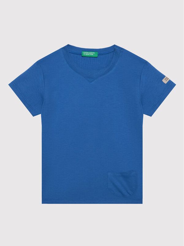 United Colors Of Benetton United Colors Of Benetton Тишърт 3I1XG100M Син Regular Fit