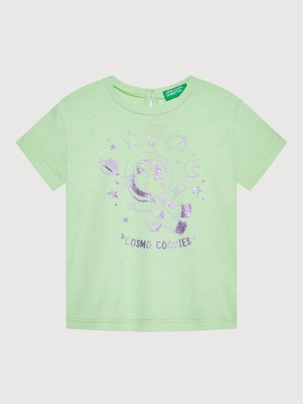 United Colors Of Benetton United Colors Of Benetton Тишърт 3I1XG101X Зелен Regular Fit