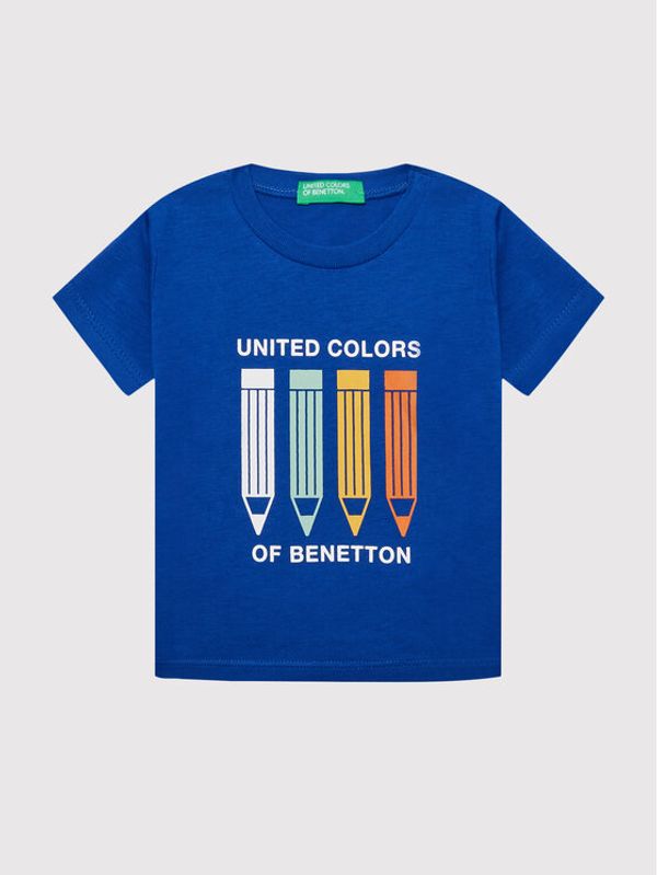 United Colors Of Benetton United Colors Of Benetton Тишърт 3I1XG102N Син Regular Fit