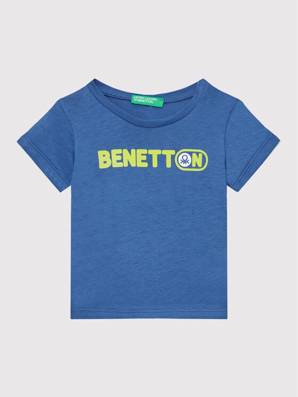 United Colors Of Benetton United Colors Of Benetton Тишърт 3I1XG102N Син Regular Fit