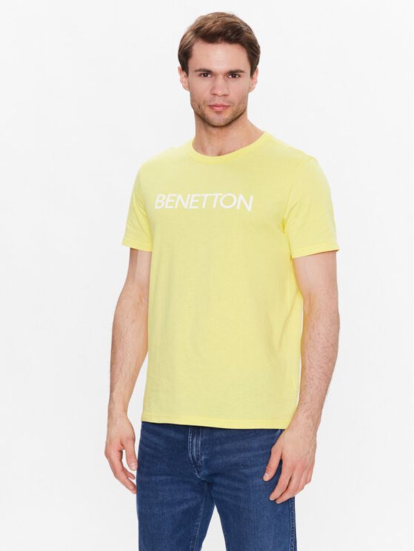 United Colors Of Benetton United Colors Of Benetton Тишърт 3I1XU100A Жълт Regular Fit