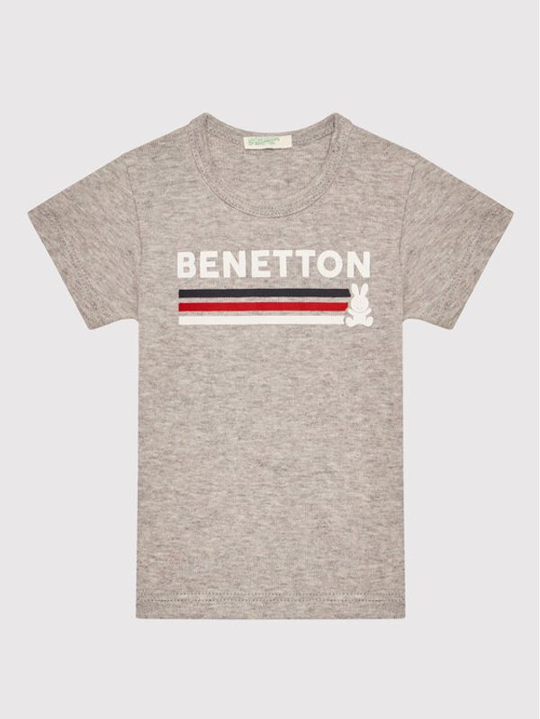 United Colors Of Benetton United Colors Of Benetton Тишърт 3I9WMM28H Сив Regular Fit