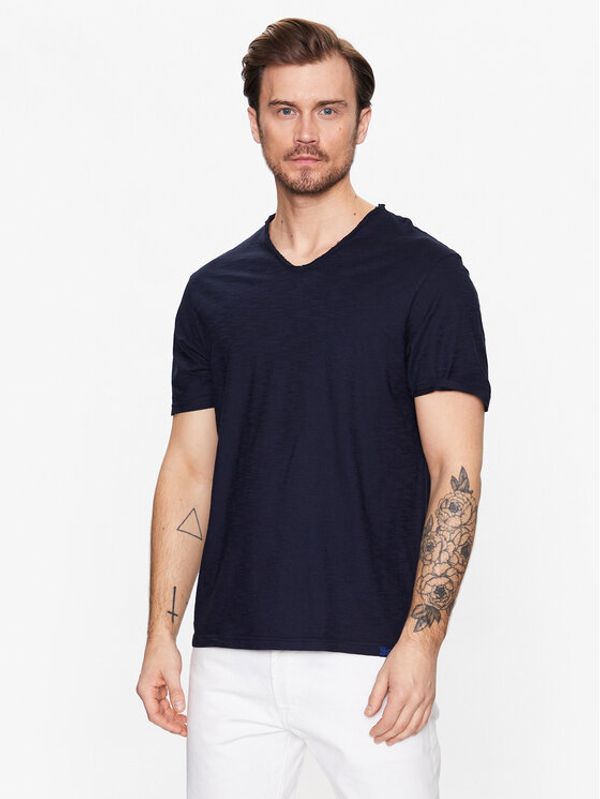 United Colors Of Benetton United Colors Of Benetton Тишърт 3JE1J4264 Тъмносин Relaxed Fit
