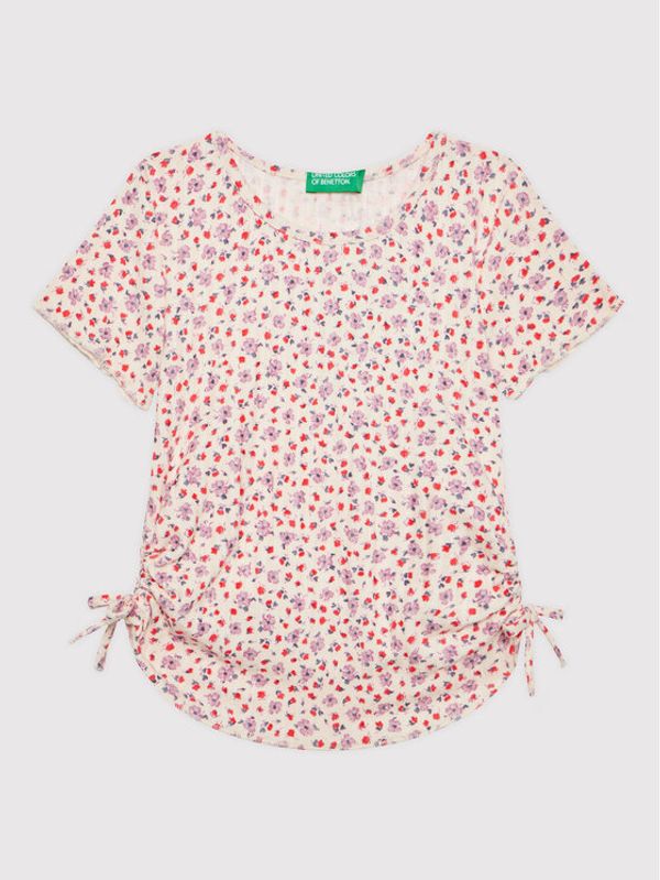 United Colors Of Benetton United Colors Of Benetton Тишърт 3JKNC102M Розов Slim Fit