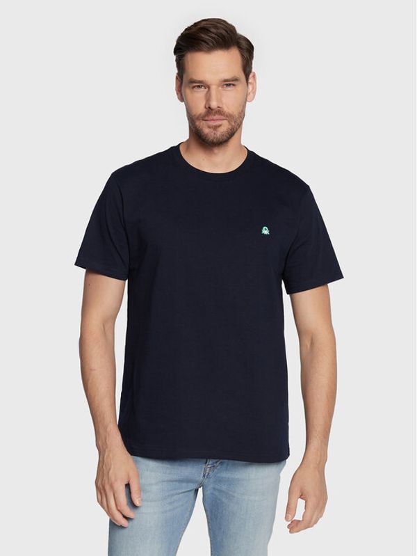 United Colors Of Benetton United Colors Of Benetton Тишърт 3MI5J1AF7 Тъмносин Regular Fit