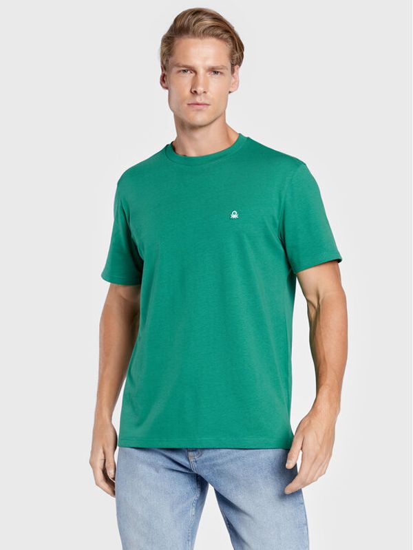 United Colors Of Benetton United Colors Of Benetton Тишърт 3MI5J1AF7 Зелен Regular Fit