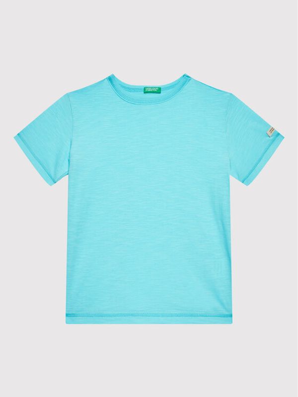 United Colors Of Benetton United Colors Of Benetton Тишърт 3MM5C103W Син Regular Fit