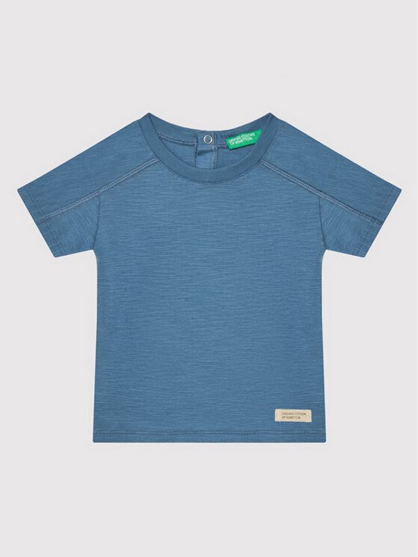 United Colors Of Benetton United Colors Of Benetton Тишърт 3MM5G102P Син Regular Fit