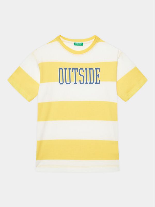 United Colors Of Benetton United Colors Of Benetton Тишърт 3ZNBC10BN Оранжев Regular Fit