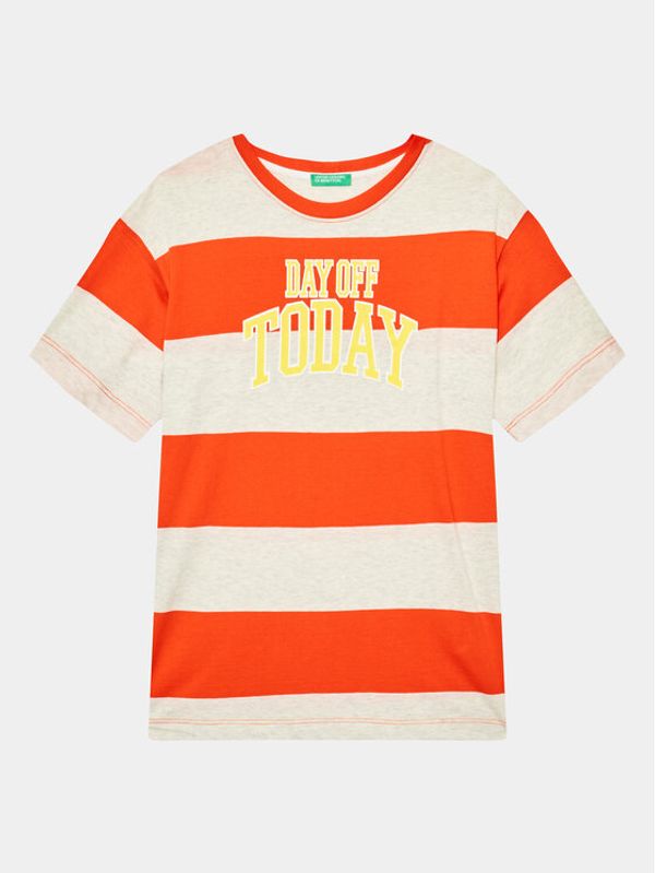 United Colors Of Benetton United Colors Of Benetton Тишърт 3ZNBC10BN Regular Fit