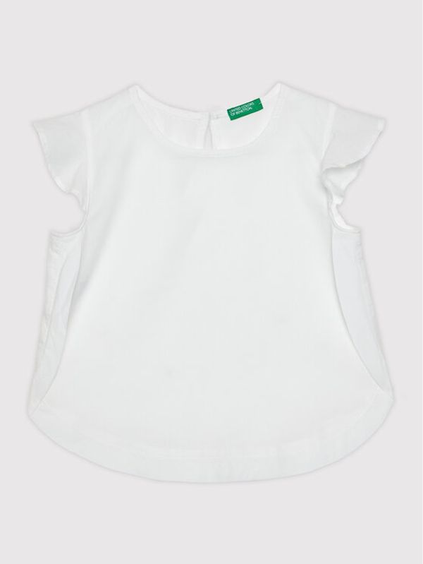 United Colors Of Benetton United Colors Of Benetton Тишърт 5JO15QK30 Бял Relaxed Fit