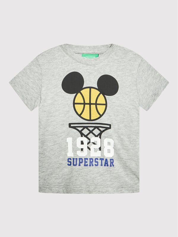 United Colors Of Benetton United Colors Of Benetton Тишърт DISNEY 3096C1565 Сив Regular Fit