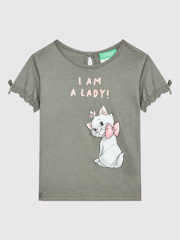 United Colors Of Benetton United Colors Of Benetton Тишърт DISNEY 3096G103Q Сив Regular Fit