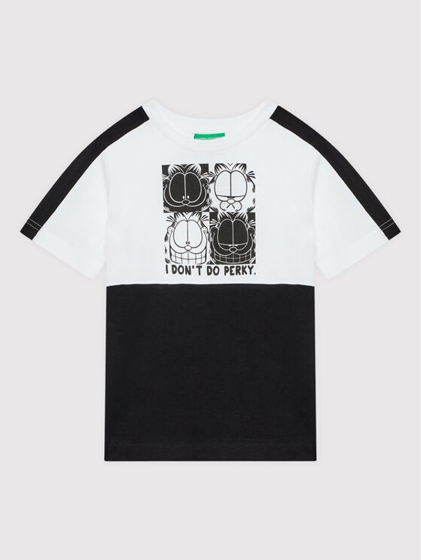 United Colors Of Benetton United Colors Of Benetton Тишърт Garfield 3096C105C Черен Regular Fit