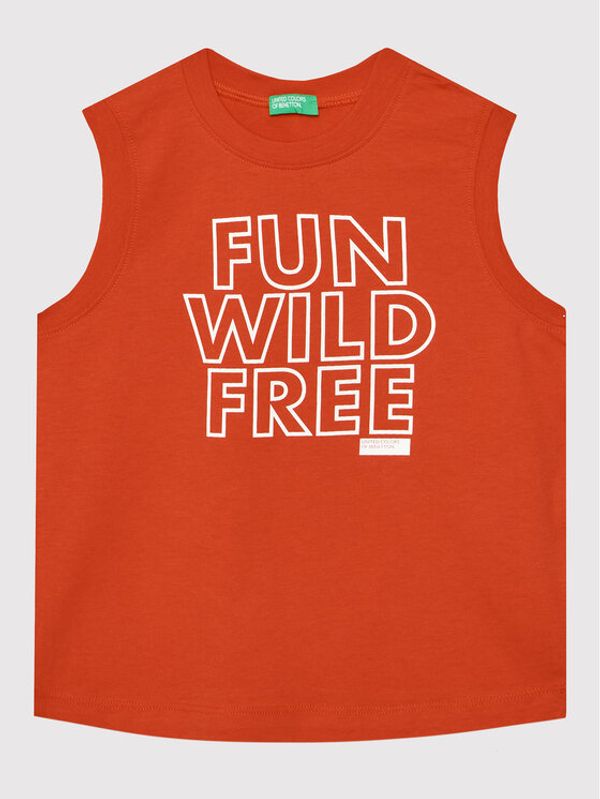 United Colors Of Benetton United Colors Of Benetton топ 3096CH004 Червен Regular Fit