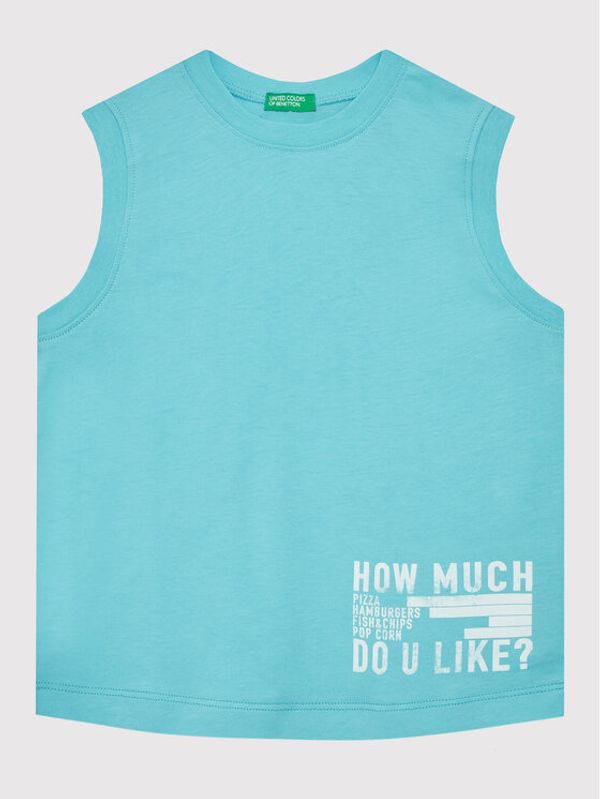 United Colors Of Benetton United Colors Of Benetton топ 3096CH004 Син Regular Fit