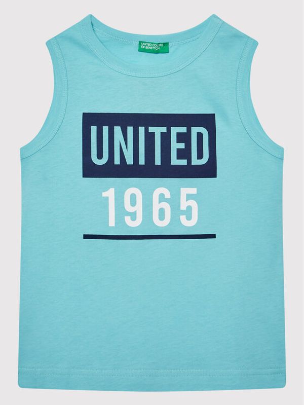 United Colors Of Benetton United Colors Of Benetton топ 3I1XCH003 Син Regular Fit