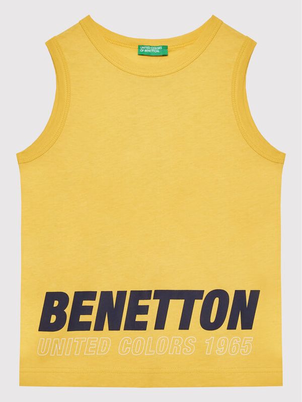 United Colors Of Benetton United Colors Of Benetton топ 3I1XCH003 Жълт Regular Fit