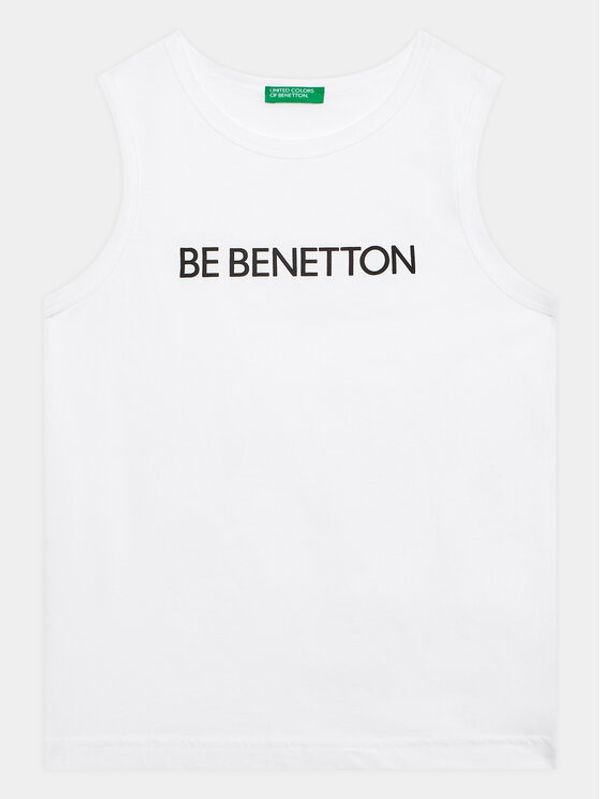United Colors Of Benetton United Colors Of Benetton топ 3I1XCH00S Бял Regular Fit