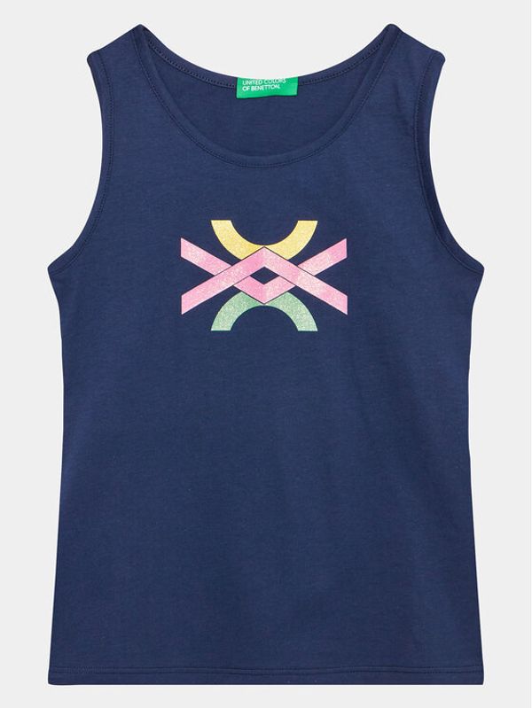 United Colors Of Benetton United Colors Of Benetton топ 3I1XCH012 Тъмносин Regular Fit