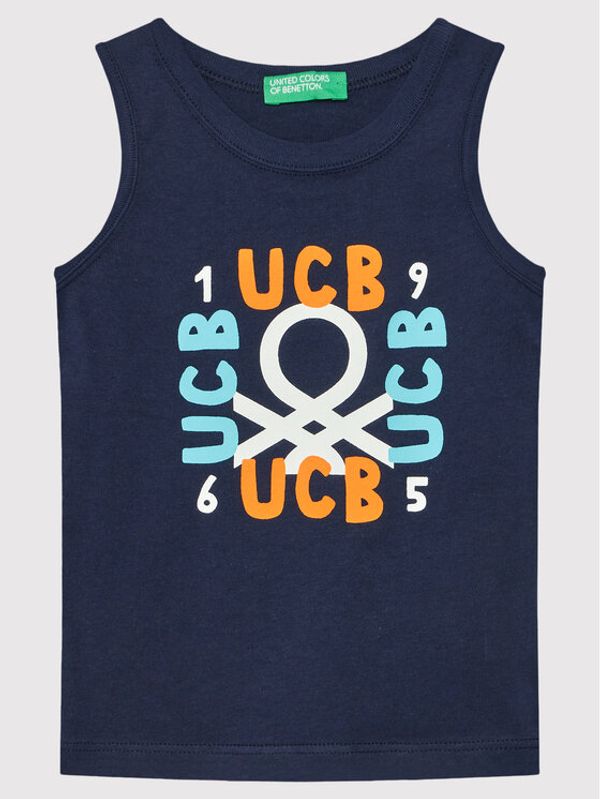 United Colors Of Benetton United Colors Of Benetton топ 3I1XGH002 Тъмносин Regular Fit