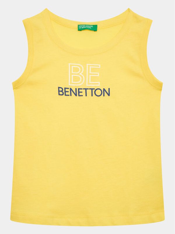 United Colors Of Benetton United Colors Of Benetton топ 3I1XGH00P Жълт Regular Fit