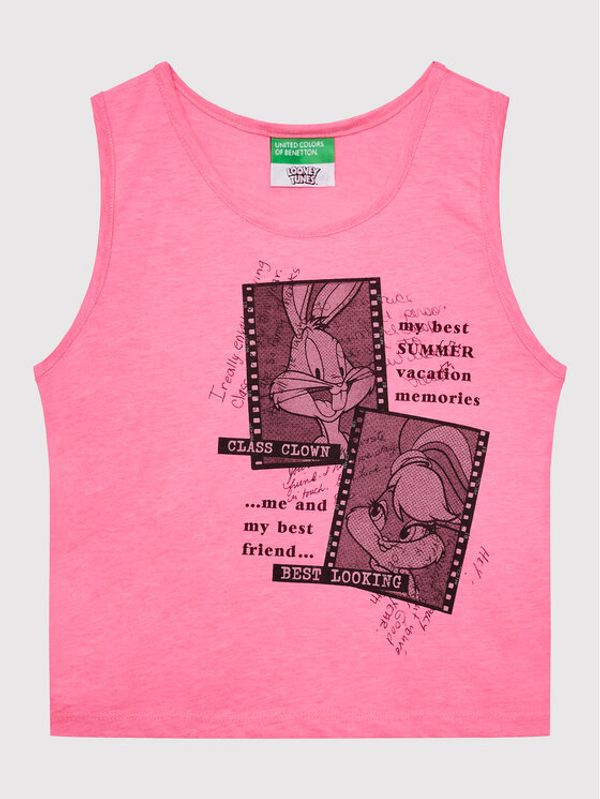 United Colors Of Benetton United Colors Of Benetton топ 3U29CH00J Розов Regular Fit