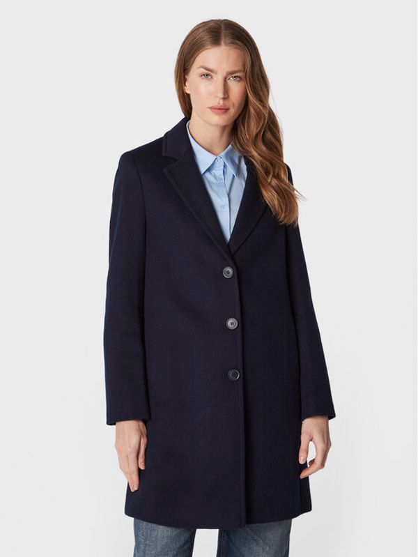 United Colors Of Benetton United Colors Of Benetton Вълнено палто 2YDTDN012 Тъмносин Regular Fit