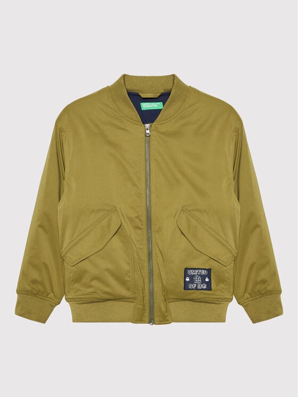 United Colors Of Benetton United Colors Of Benetton Яке бомбър 25TQCN00V Зелен Regular Fit