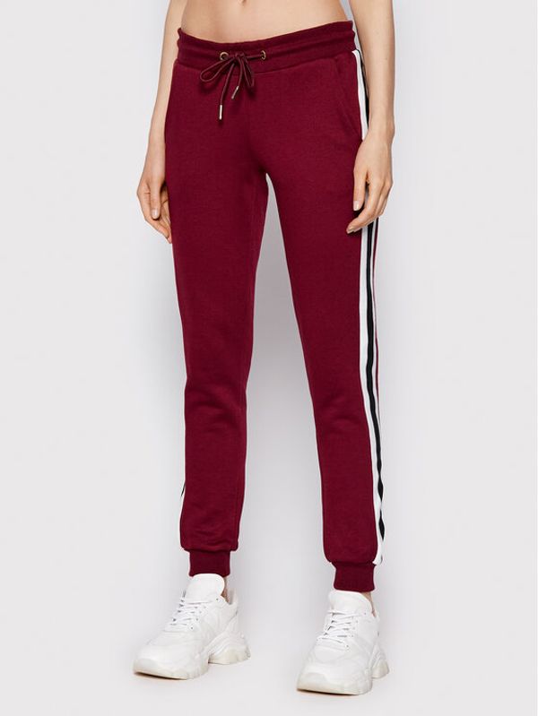 Urban Classics Urban Classics Долнище анцуг College Contrast TB2453 Бордо Regular Fit