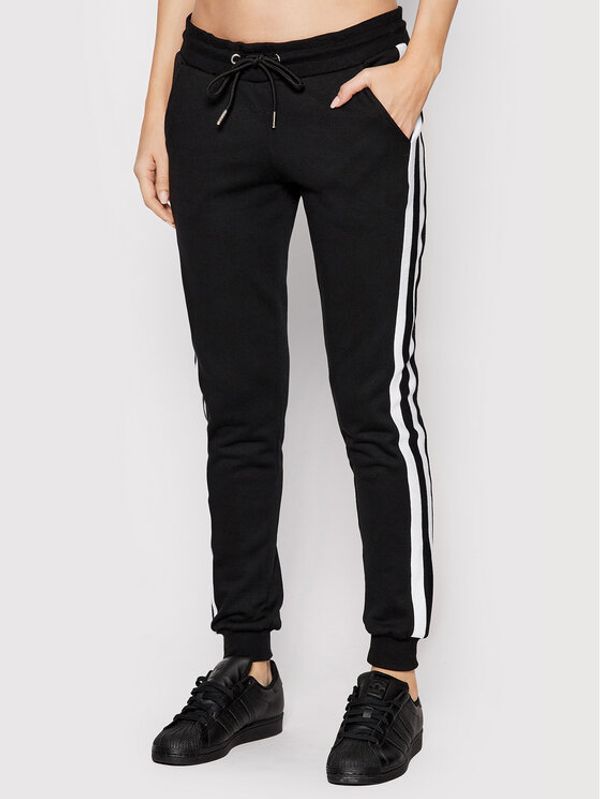 Urban Classics Urban Classics Долнище анцуг College Contrast TB2453 Черен Regular Fit