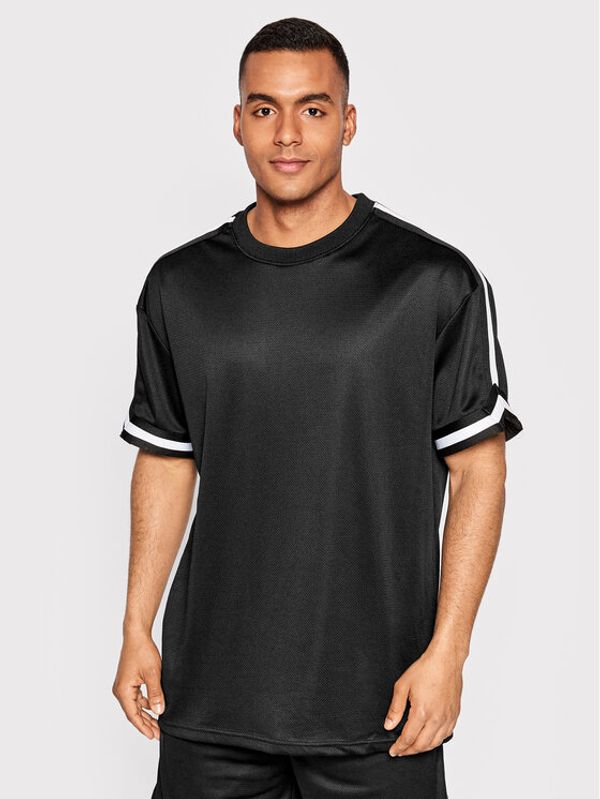 Urban Classics Urban Classics Тишърт Stripes Mesh TB2890 Черен Oversize