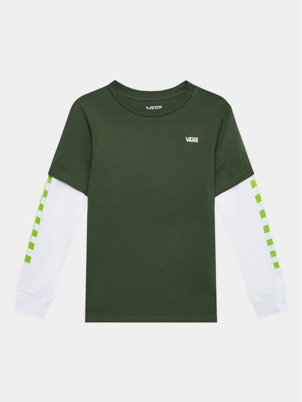 Vans Vans Блуза By Long Check Twofer Boys VN0A49OY Каки Regular Fit