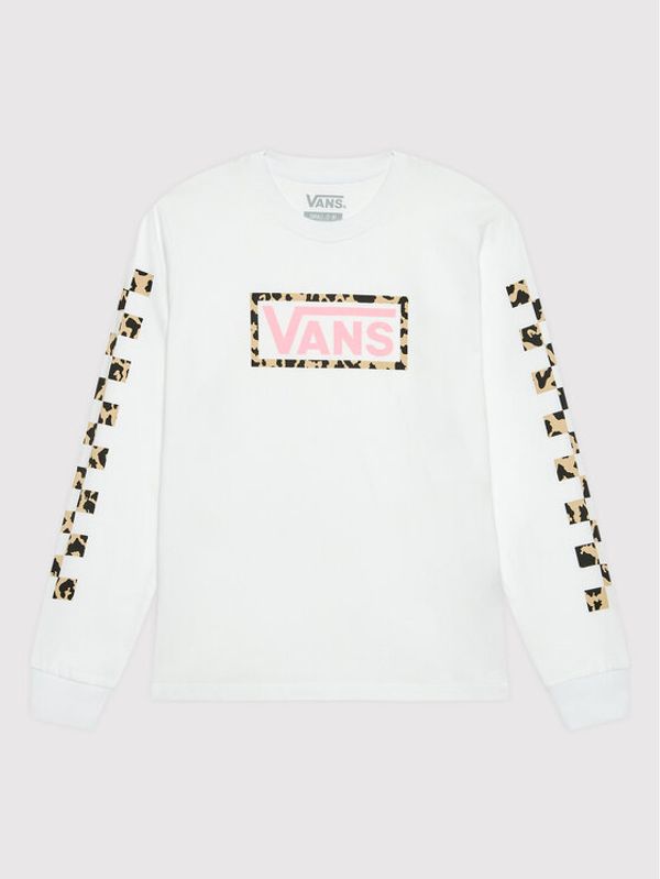 Vans Vans Блуза Leopard Box VN0A7RR2 Бял Regular Fit
