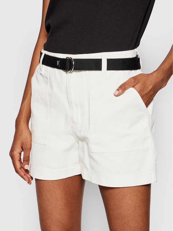 Vans Vans Дънкови шорти Clark VN0A5DN3 Бял Regular Fit