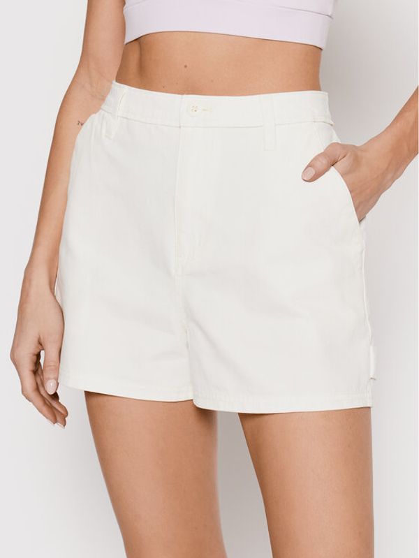 Vans Vans Дънкови шорти Ground Work VN0A5LLA Бял Relaxed Fit