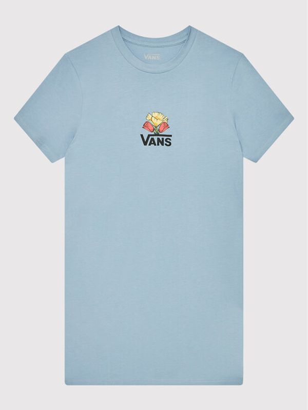 Vans Vans Ежедневна рокля Poppin Poppies VN0A7YVG Син Regular Fit