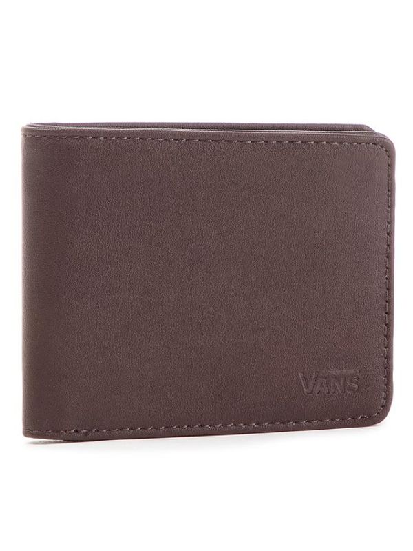 Vans Vans Голям мъжки портфейл Drop V Bifold W WN0A31J8DRB Кафяв