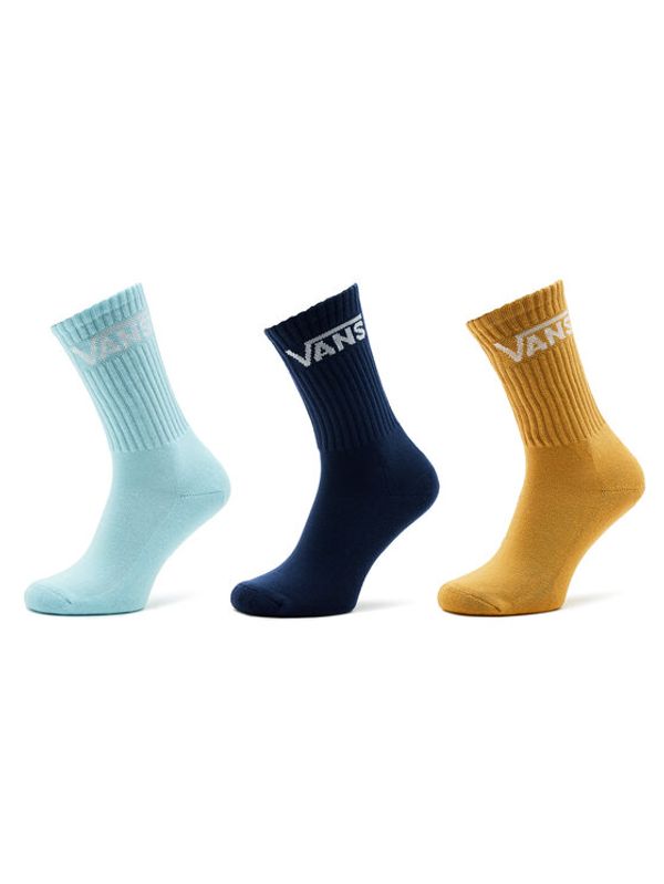 Vans Vans Комплект 3 чифта дълги чорапи детски By Classic Crew Boys (1-6, 3pk) VN000XNQG4O1 Цветен