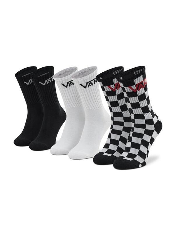 Vans Vans Комплект 3 чифта дълги чорапи детски Classic Crew VN000XNQBKC1 Черен