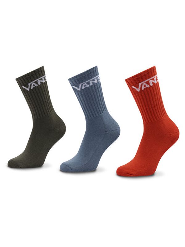 Vans Vans Комплект 3 чифта дълги чорапи мъжки Classic Crew VN000XRZ6UA1 Цветен