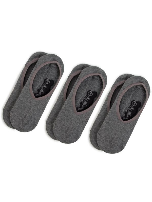 Vans Vans Комплект 3 чифта терлик мъжки Classic Super No Show VN000XTTHTG Сив