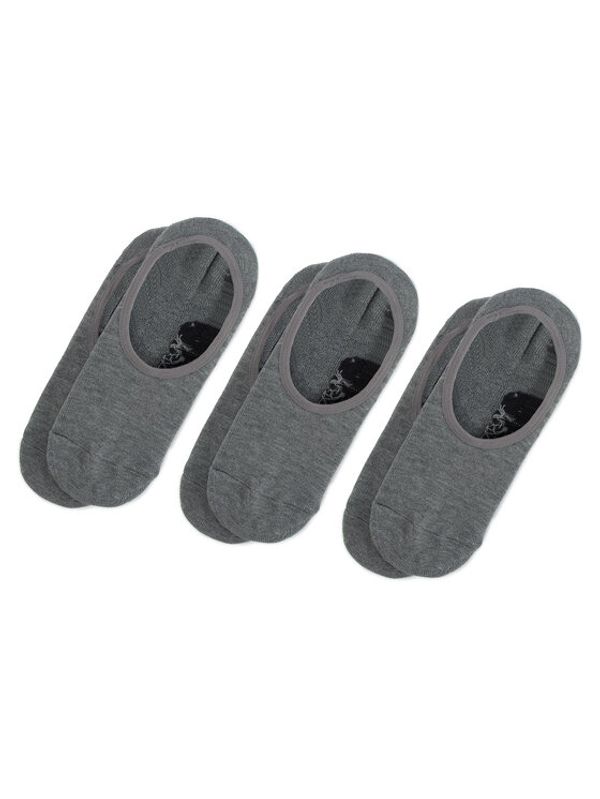 Vans Vans Комплект 3 чифта терлик унисекс Classic Super No Show VN000XS9HTG Сив